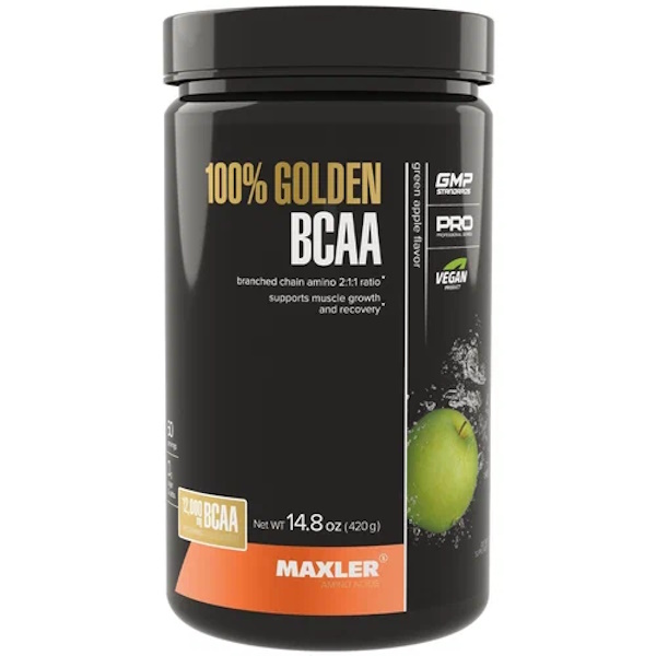 Golden BCAA, 420 г яблоко, Maxler